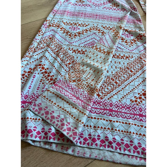 BCBGMAXAZRIA Women's Size S Boho Geometric Print Maxi Wrap Skirt - Picture 5 of 9